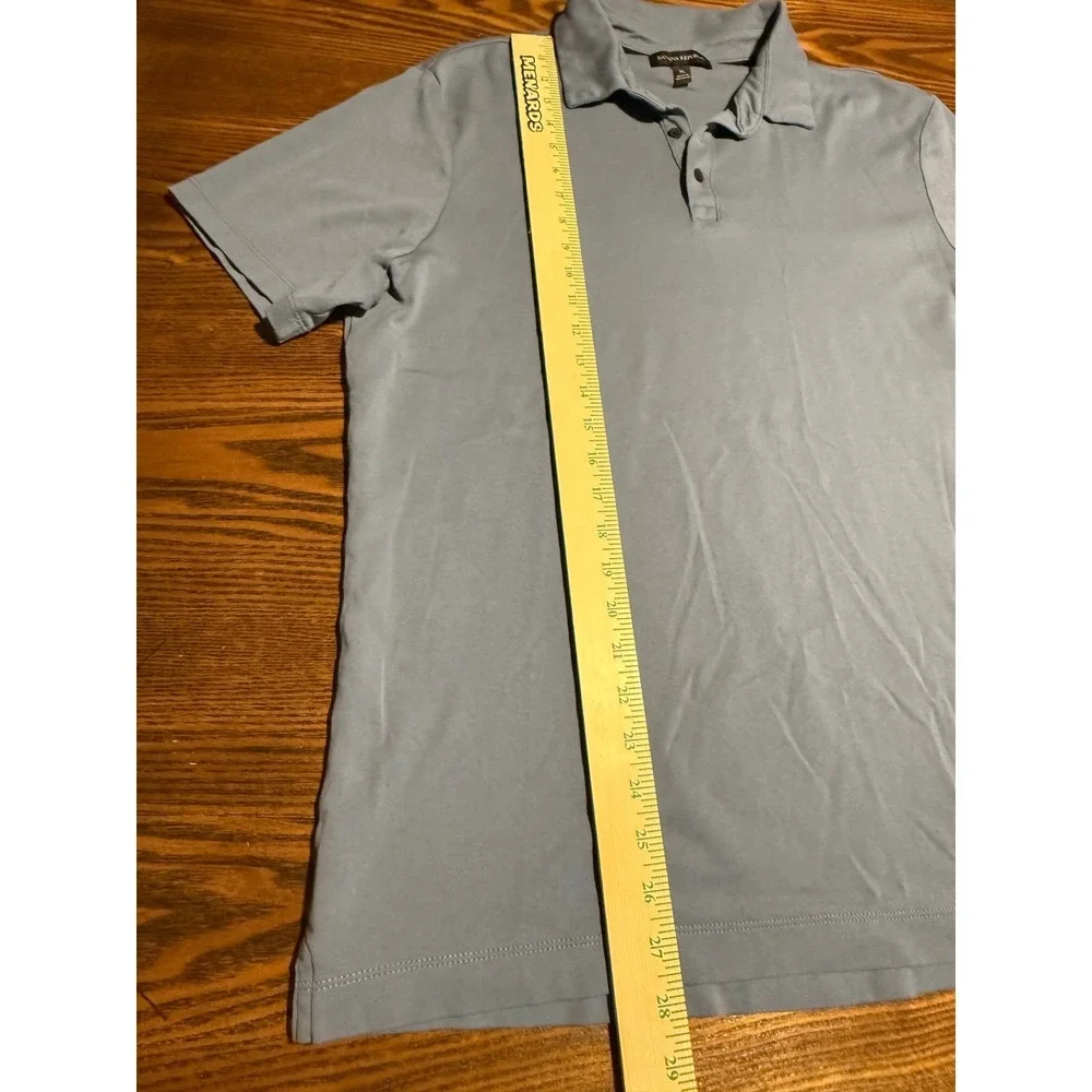 Banana Republic Men's XL Polo Shirt Slate Blue Short Sleeve‎ Cotton Golf Top